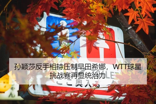 孙颖莎反手相持压制早田希娜，WTT球星挑战赛再显统治力